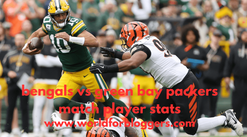 bengals vs green bay packers match player stats