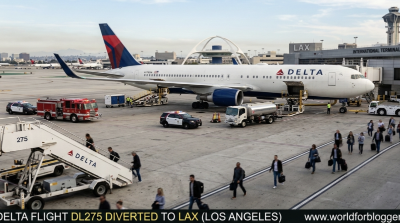 delta flight dl275 diverted lax